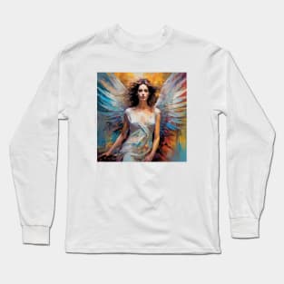 Anne Hathaway as an angel Long Sleeve T-Shirt